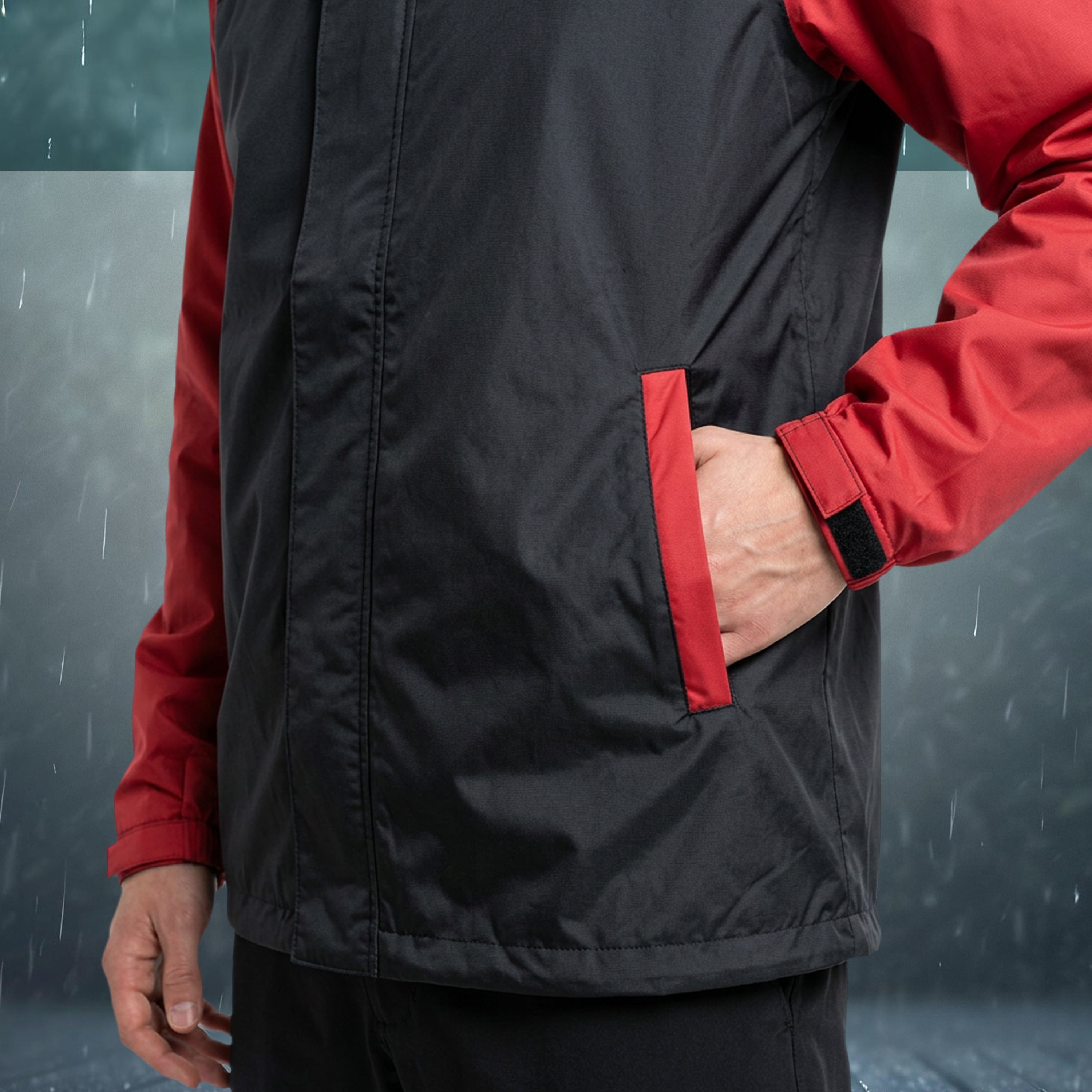 TVS Dual Tone Waterproof Raincoat Set for Men & Women | Reflective Bike Rain Suit with 10,000MM Riding Jacket & Pant